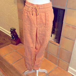 Athleta Melon Cabo Linen Jogger Pant, 16!